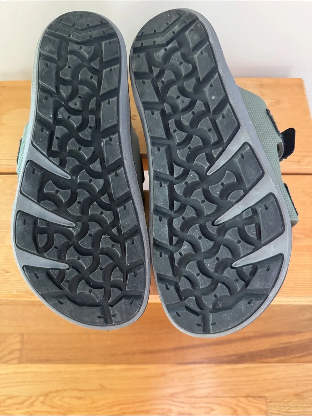 Birkenstock Olive Green Two-Strap Mens Sandals